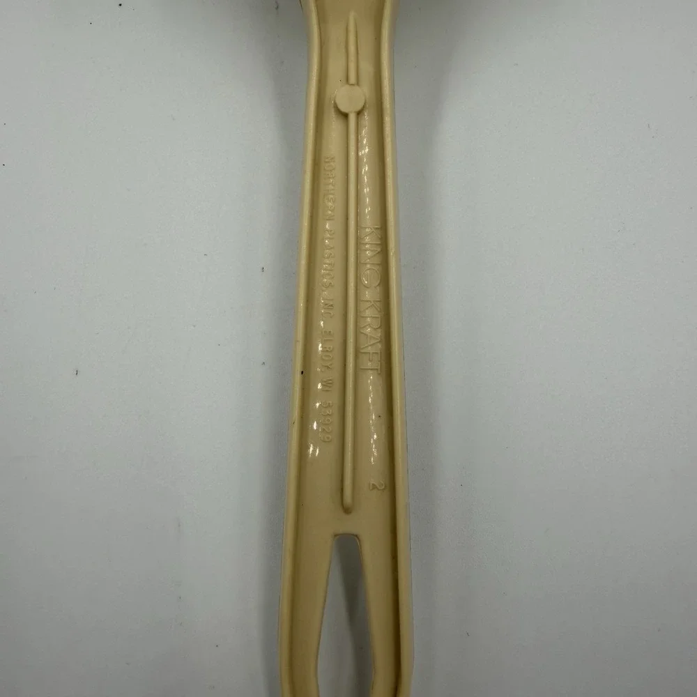 Vintage King Kraf Slotted Spatula Yellow Plastic USA Kitchen Utensil Flipper‎